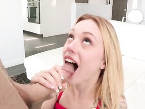Joyful Blonde Teen Slut Fucked By A Big Cock