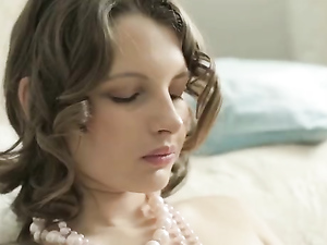 Tight Russian Teen Pussy Opens For A Big Dildo