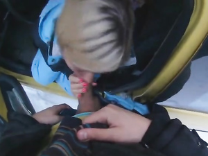 Sexy Car Blowjob From A Hot European Blonde