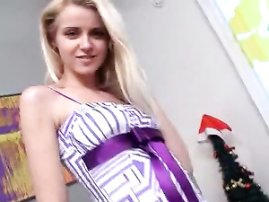 Skinny Girl Sizzles In A Striptease And Pleasures Her Pussy